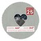 Light Grey Suede Mat Board for 4x4 Inch Frames - Heart Opening for 2x2 Photos